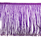 Vágott végű rojt 15 cm hosszú - DEEP PURPLE (püspöklila)